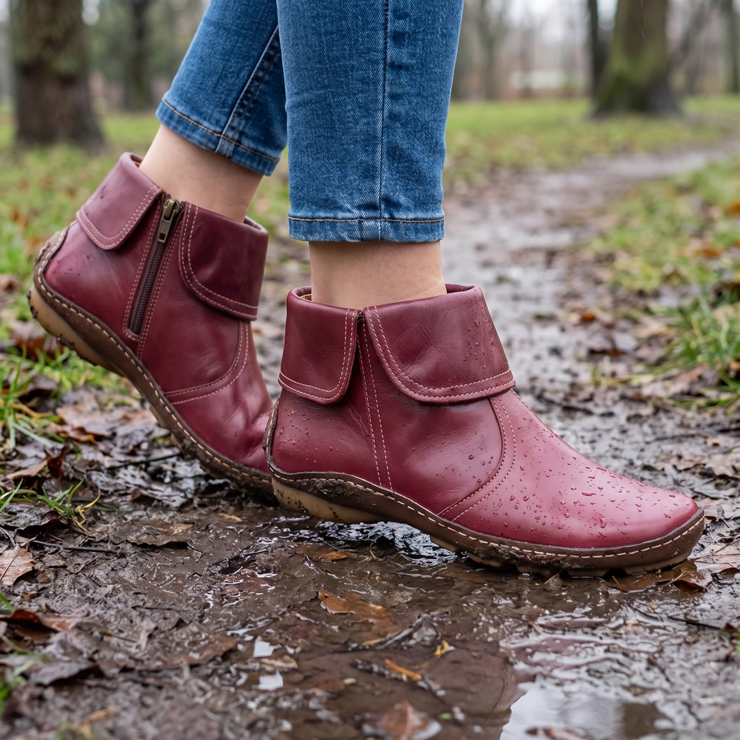 Vianne | Waterproof Orthopedic Side Zip Ankle Boots