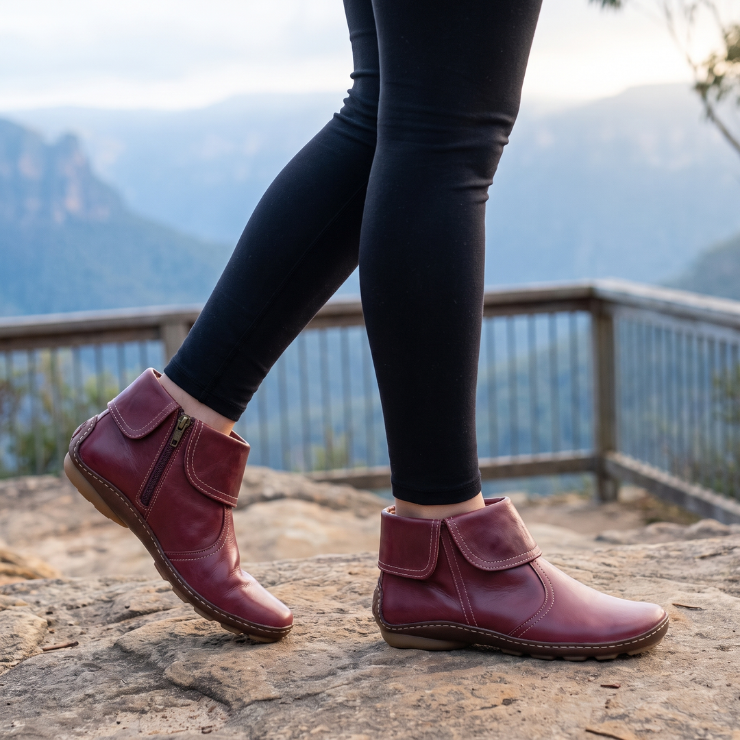 Vianne | Waterproof Orthopedic Side Zip Ankle Boots