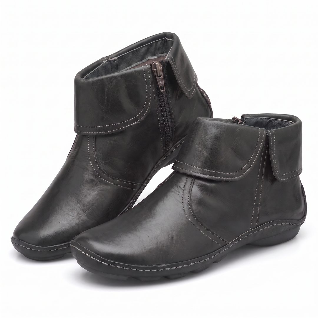 Vianne | Waterproof Orthopedic Side Zip Ankle Boots