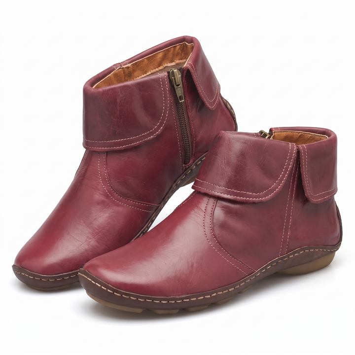 Vianne | Waterproof Orthopedic Side Zip Ankle Boots