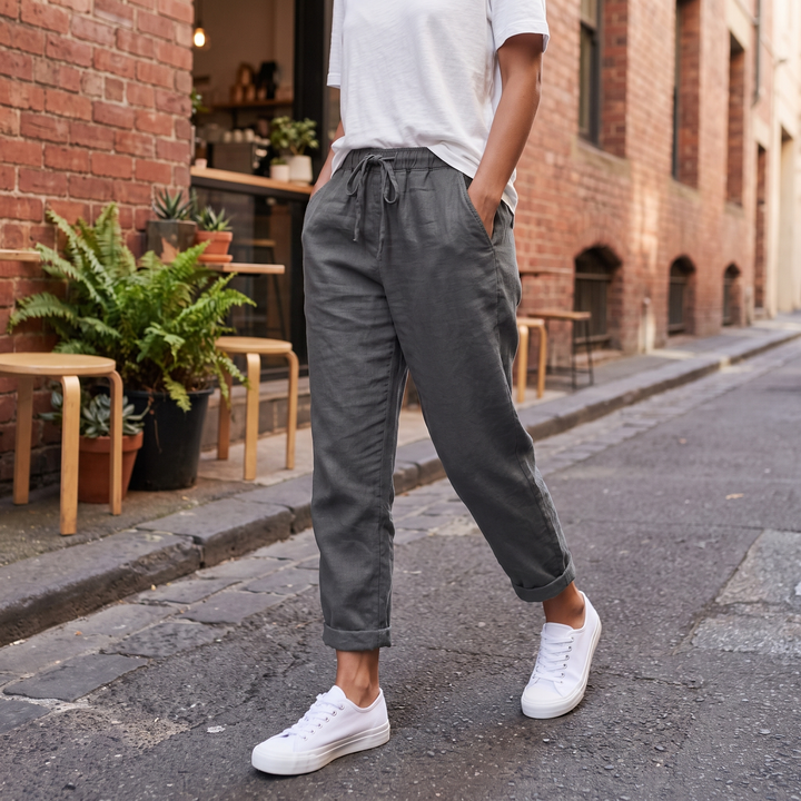 Salome Duquesnoy | Casual Drawstring Waist Trousers
