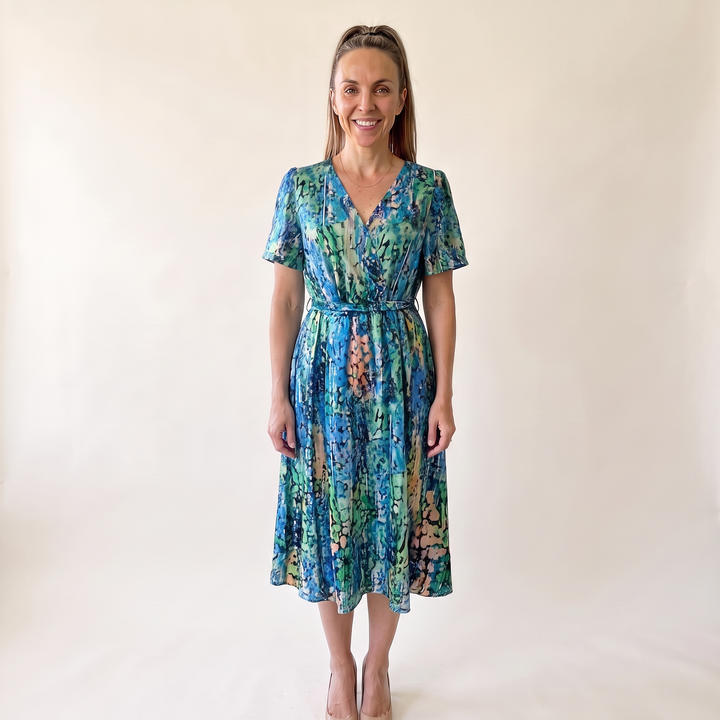 Heloise Cambon | Ditsy Floral Wrap Midi Dress