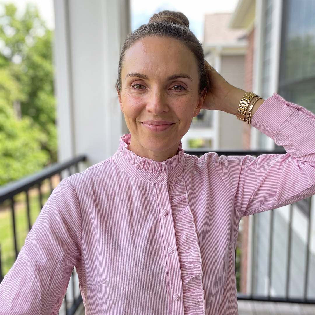 Domitille Vasseur | Ruffle Trim Button-Up Blouse