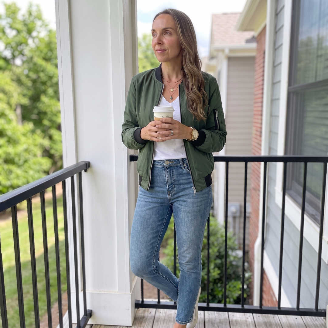 Margaux Delisle | Classic Zip Bomber Jacket
