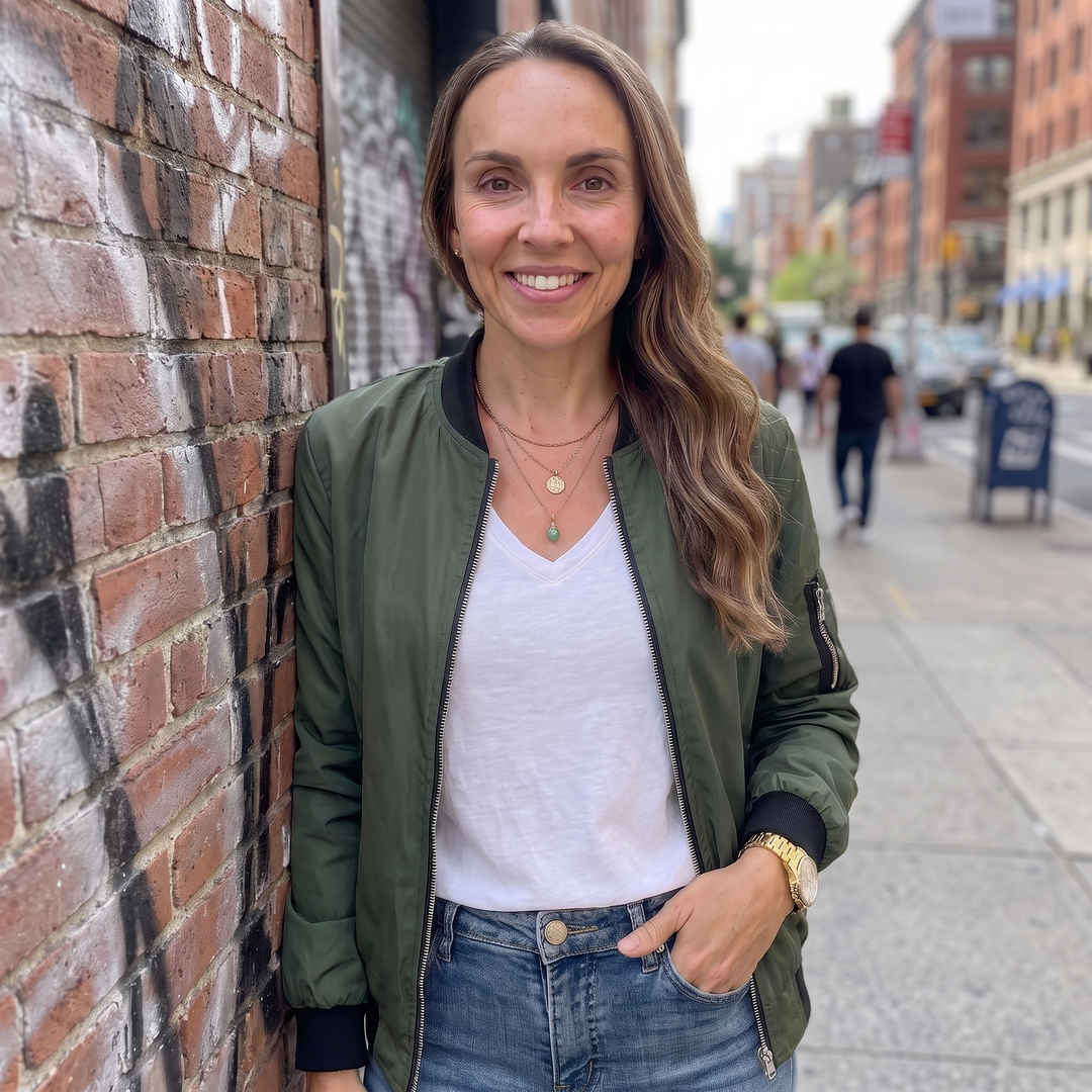 Margaux Delisle | Classic Zip Bomber Jacket