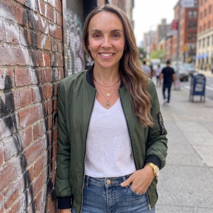 Margaux Delisle | Classic Zip Bomber Jacket