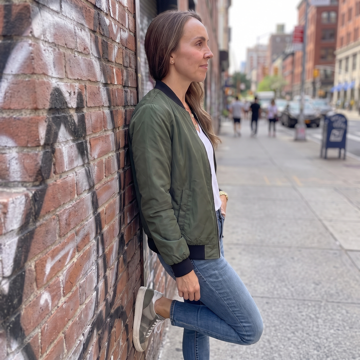 Margaux Delisle | Classic Zip Bomber Jacket