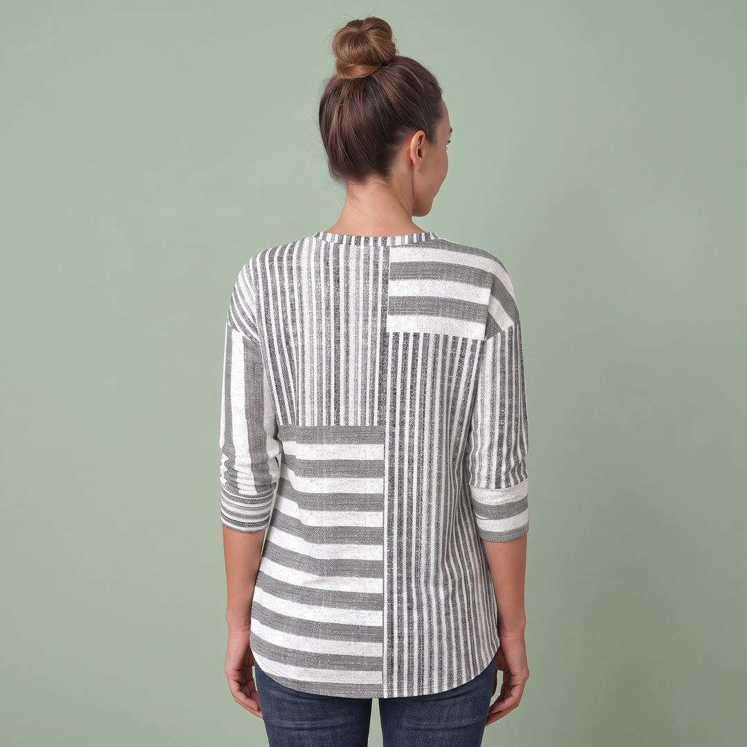 Honorine Castex | Striped Colorblock Long Sleeve Top