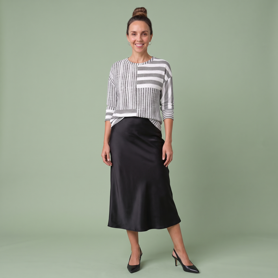 Honorine Castex | Striped Colorblock Long Sleeve Top