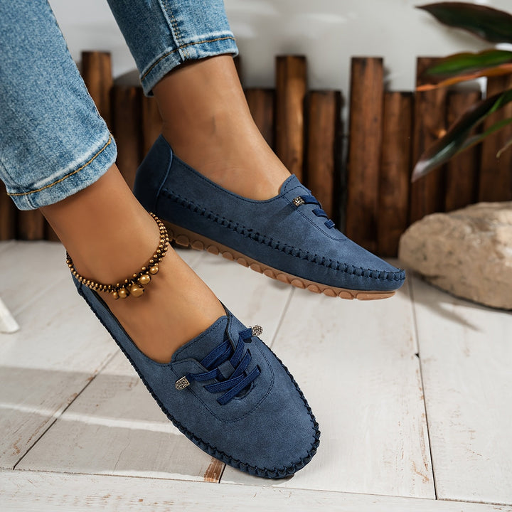 Colette Beaumont | Lace-Up Comfort Moccasin Loafers - Image 10