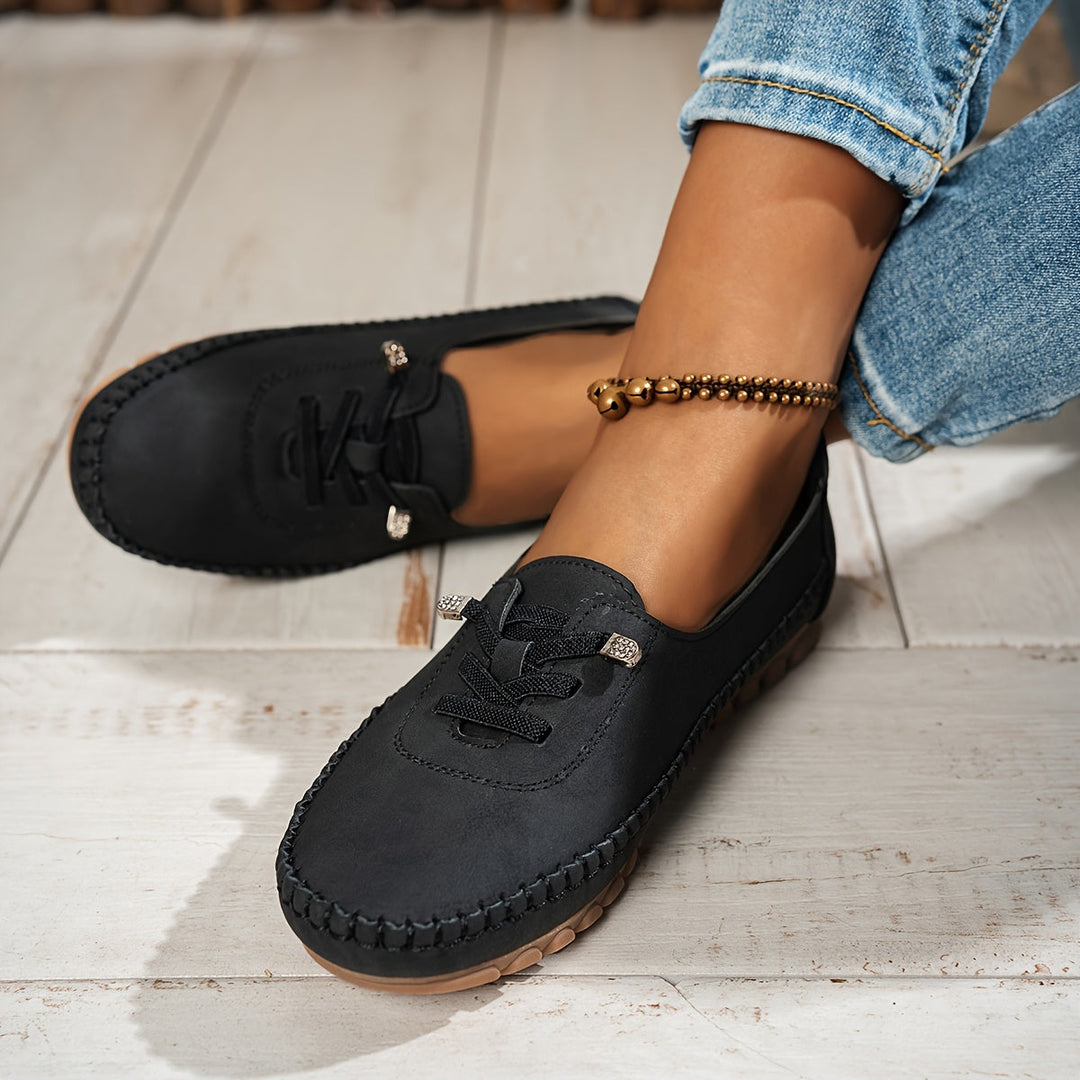 Colette Beaumont | Lace-Up Comfort Moccasin Loafers - Image 14
