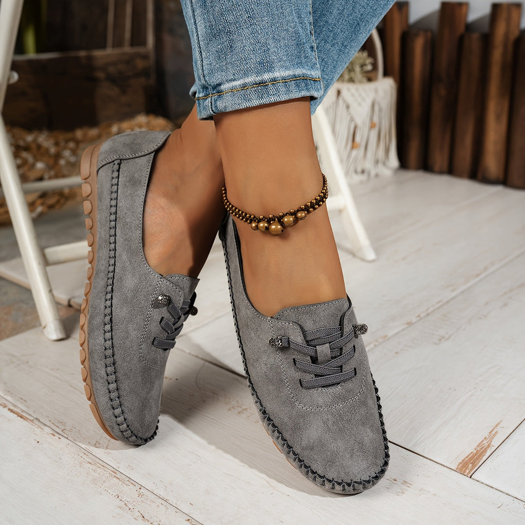 Colette Beaumont | Lace-Up Comfort Moccasin Loafers - Image 4