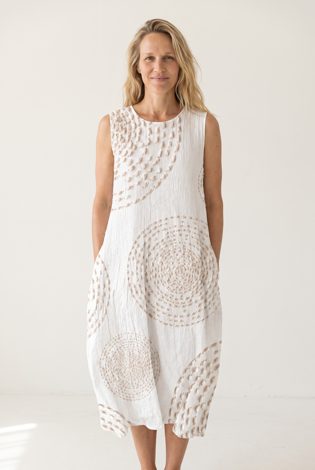 Delphine Auvray | Textured Sleeveless Maxi Dress