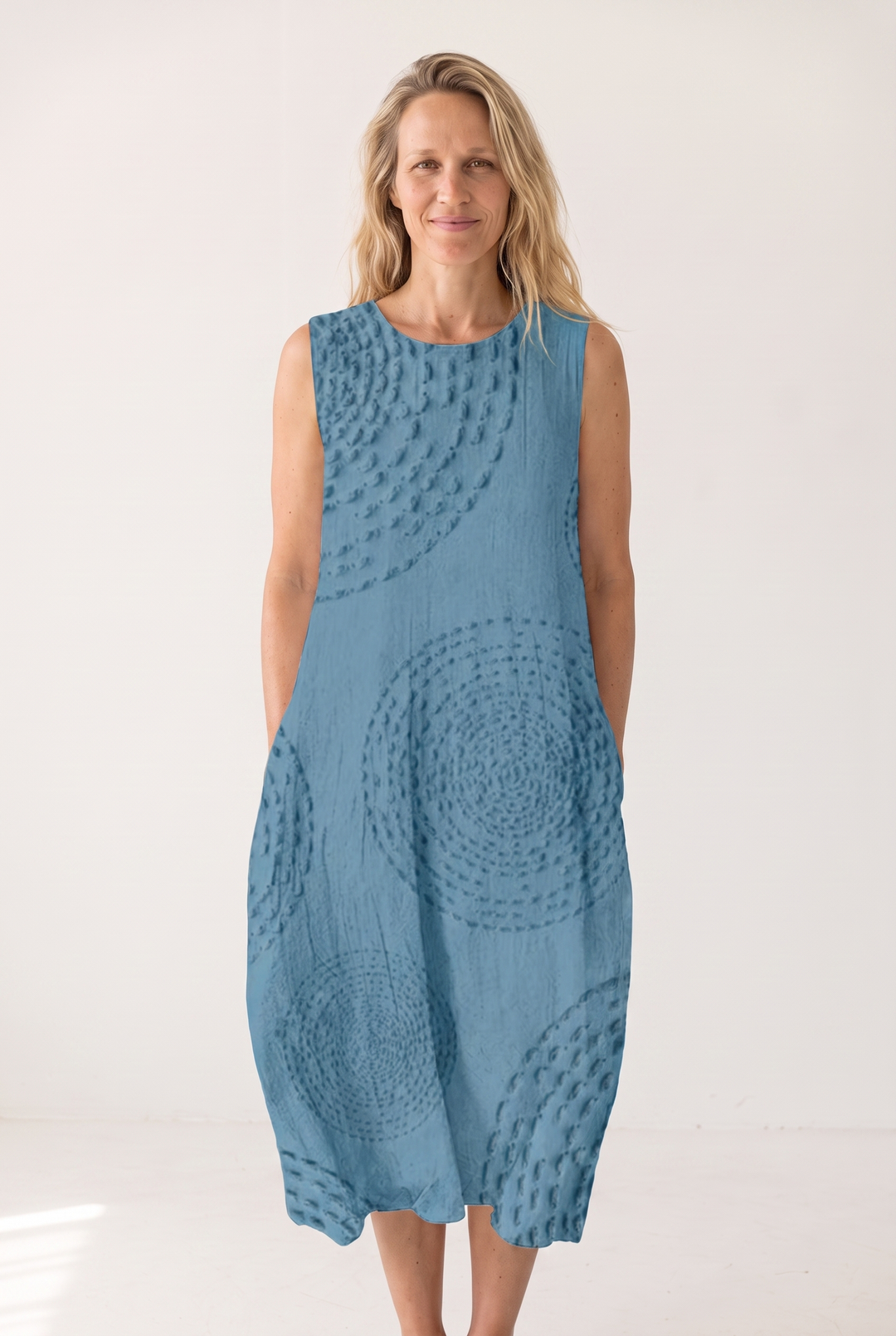 Delphine Auvray | Textured Sleeveless Maxi Dress