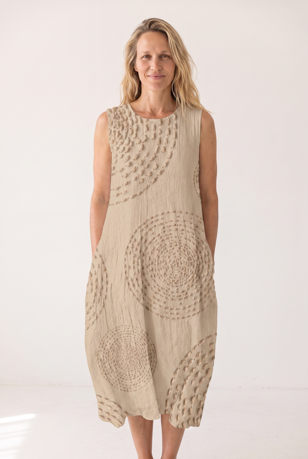 Delphine Auvray | Textured Sleeveless Maxi Dress