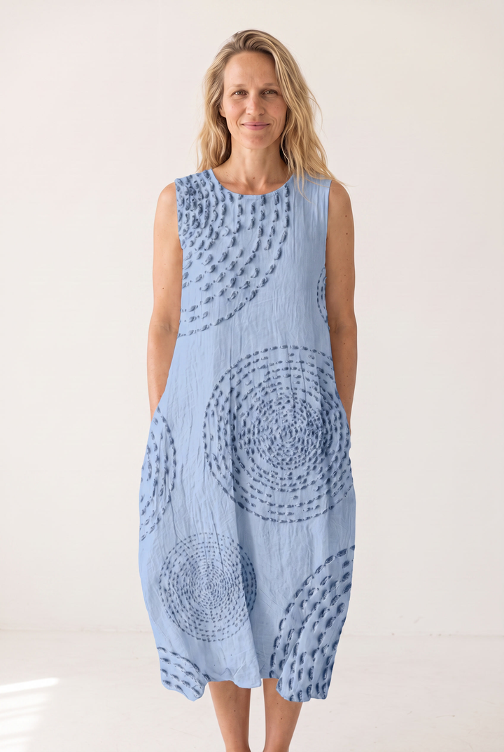 Delphine Auvray | Textured Sleeveless Maxi Dress