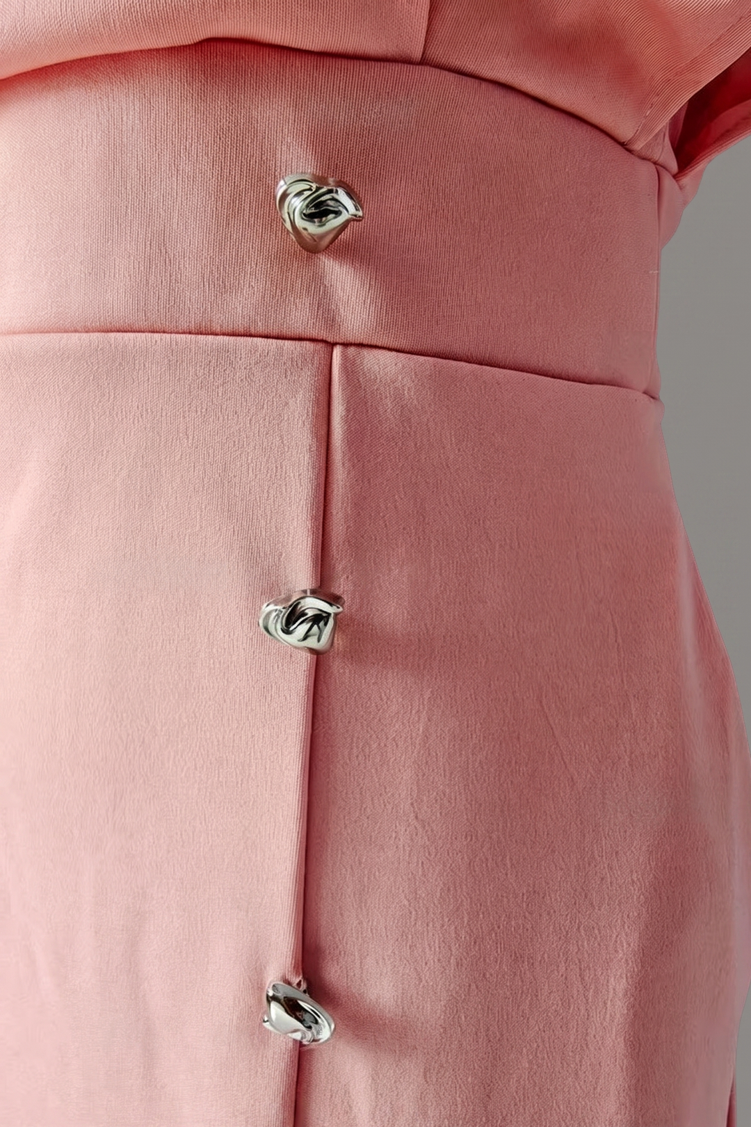 Cosette Delrieu | Belted Button-Front Midi Dress