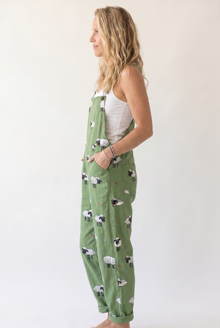 Celia Roubaud | Playful Print Overall Jumpsuit