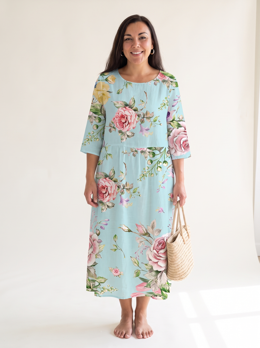 Noemie Verrier | Watercolor Print Relaxed Maxi Dress