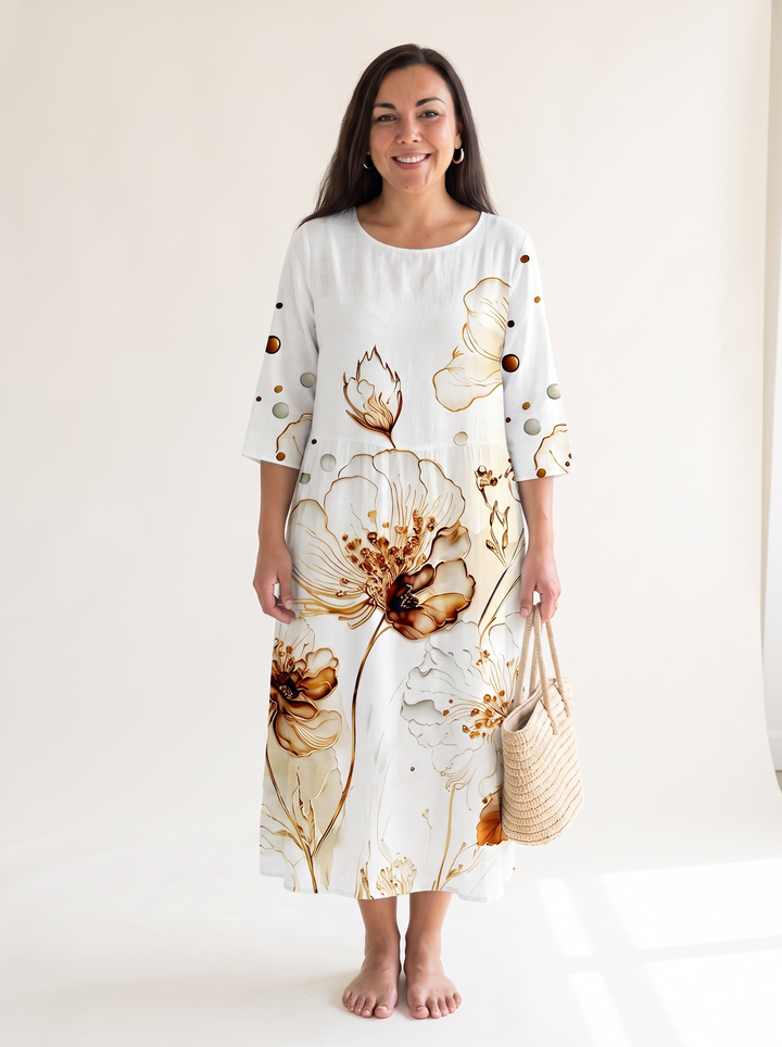 Noemie Verrier | Watercolor Print Relaxed Maxi Dress