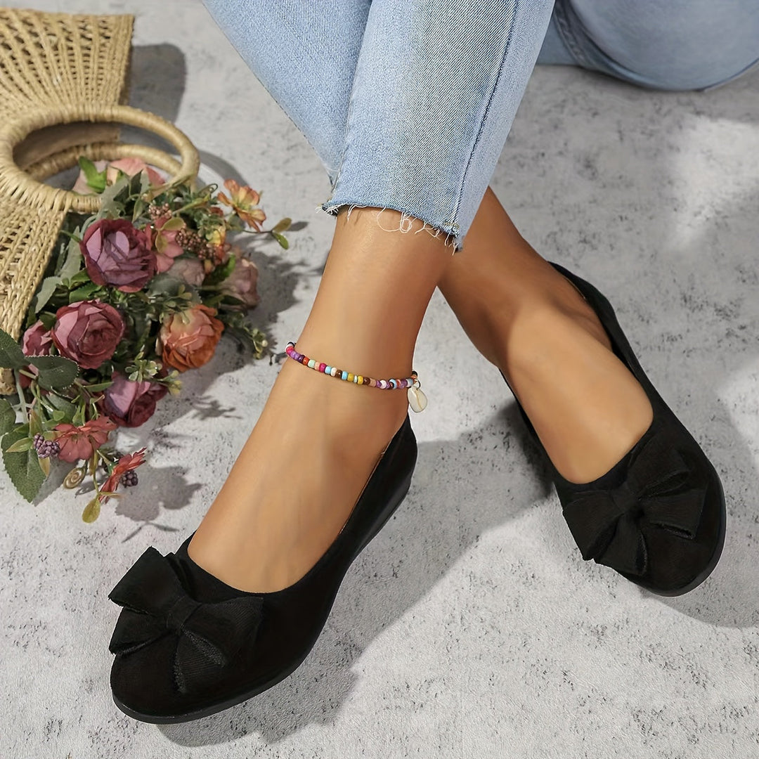 Perrine Aubuchon | Bow Detail Wedge Ballet Flats - Image 22