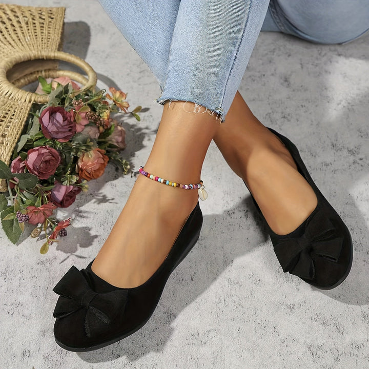 Perrine Aubuchon | Bow Detail Wedge Ballet Flats - Image 22