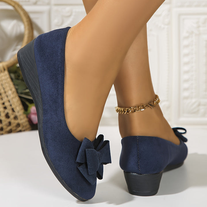 Perrine Aubuchon | Bow Detail Wedge Ballet Flats - Image 32