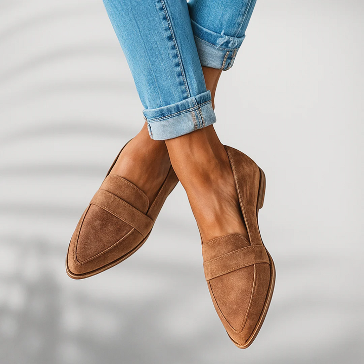 Severine Loiret | Pointed Toe Penny Loafers - Image 3